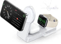 3 in 1 Charging Station - 2026 Foldable Wireless Charger Compatible for Iphone 17/16/15/14/13/12 plus Pro Max, Iwatch & Airpods, White