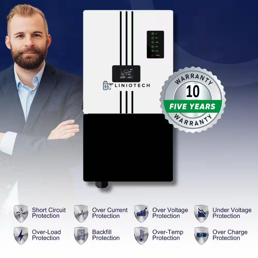 15KVA Hybrid Inverter All-In-One Solar Inverter 15000-Watt PV Input 10000-Watt AC Output