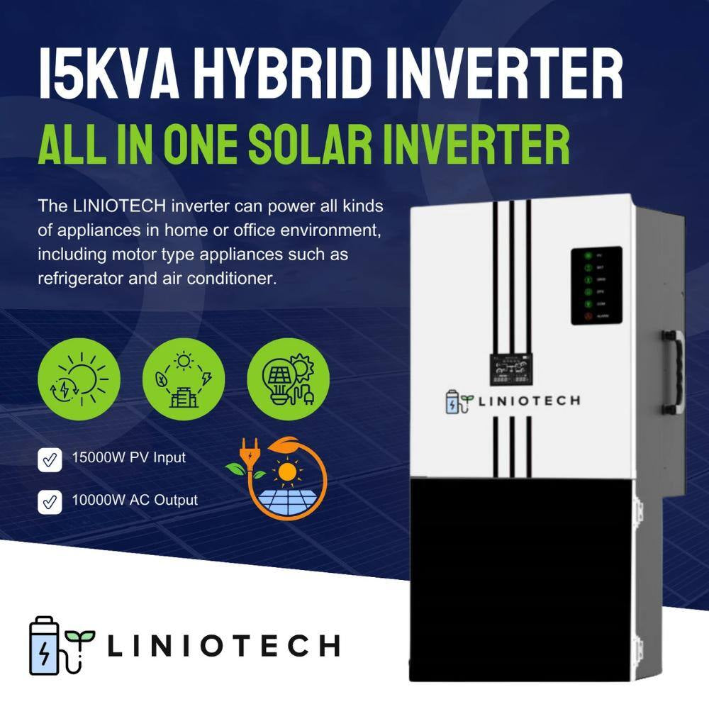 15KVA Hybrid Inverter All-In-One Solar Inverter 15000-Watt PV Input 10000-Watt AC Output