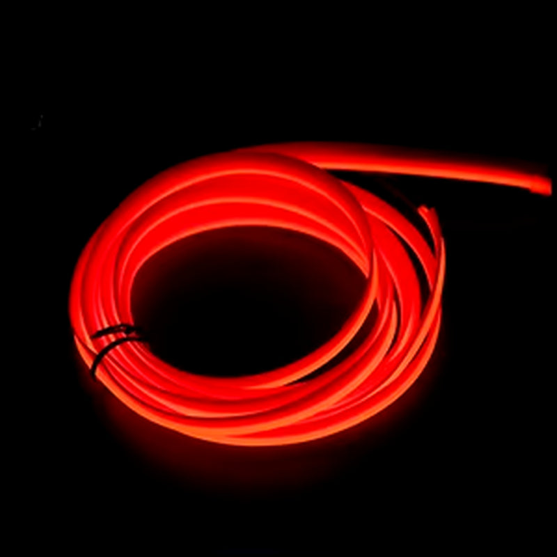 Car Interior Lighting Decorative Led Lights EL Wiring Neon Strip Auto Flexible Ambient Light USB Party Atmosphere Lamp Accessory